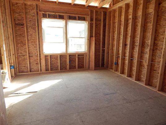 Empty room, Interior, Wooden Beams, Wooden Walls