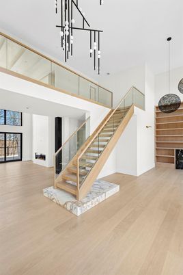 Interior, Pendant Lights, Wood Texture Flooring
