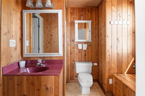 Bathroom, Interior, Wooden Walls