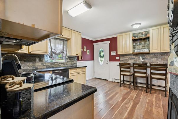 Interior, Kitchen, Wood Texture Flooring