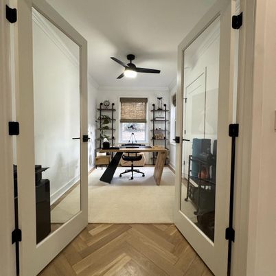 Home Office, Interior, Wood Texture Flooring