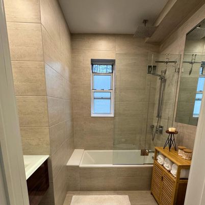 Bathroom, Glass Shower, Interior