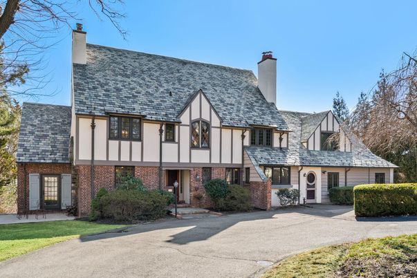 Exterior, Facade, Brick Facade, Tudor Revival