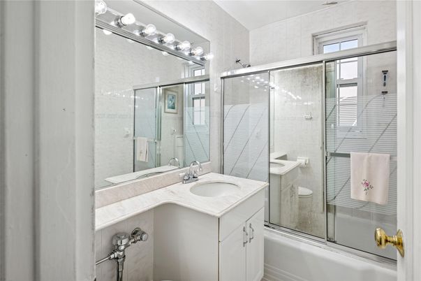 Bathroom, Dual Sink Vanities, Glass Shower, Interior