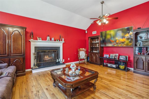 Fireplace, Interior, Wood Texture Flooring