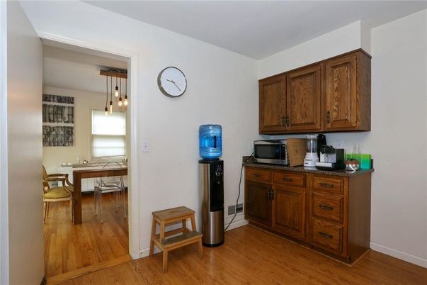Home Office, Interior, Pendant Lights, Wood Texture Flooring