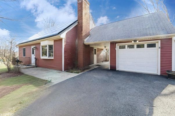 Attached, Exterior, Facade, Brick Facade, Solar Panels, Cape Cod