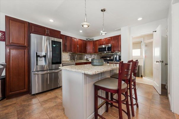 Interior, Kitchen, Pendant Lights, Recessed Lighting, Stainless Steel Appliances