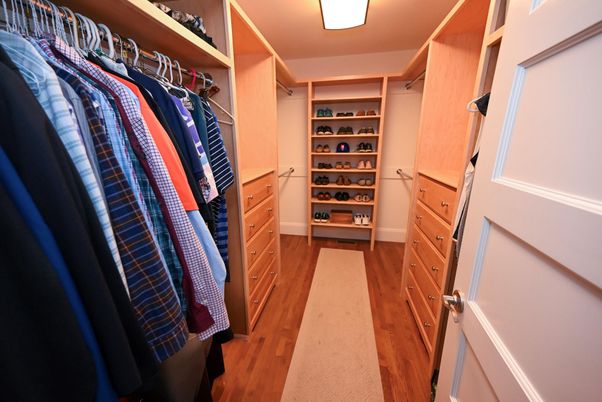 Interior, Walk-in Closets, Wood Texture Flooring