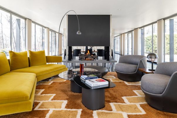 Interior, Living room, Recessed Lighting