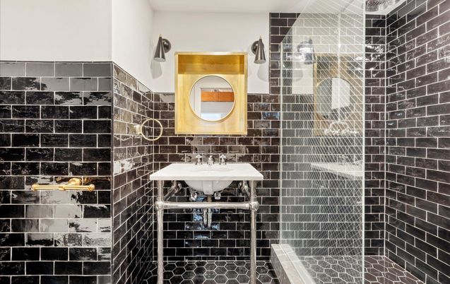 Bathroom, Glass Shower, Interior