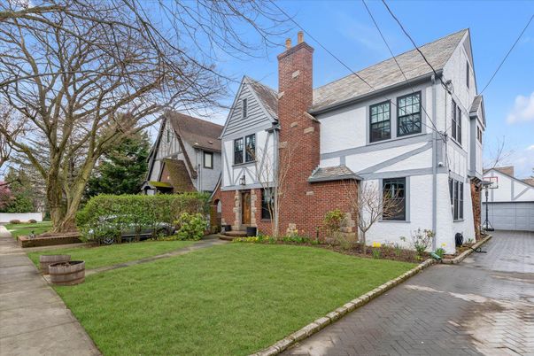 Exterior, Facade, Brick Facade, Tudor Revival