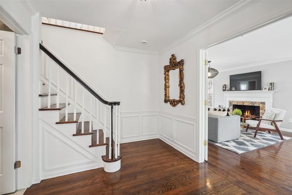 Fireplace, Interior, Wood Texture Flooring