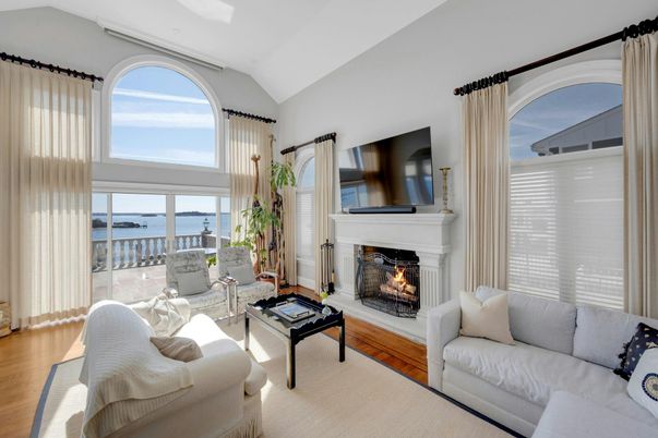 Fireplace, Interior, Living room, Water, Wood Texture Flooring