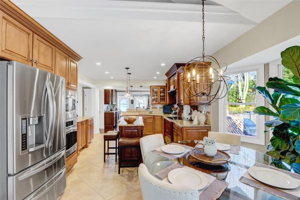 Interior, Kitchen, Pendant Lights, Recessed Lighting, Stainless Steel Appliances