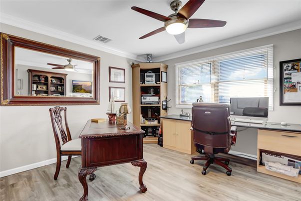 Home Office, Interior, Wood Texture Flooring