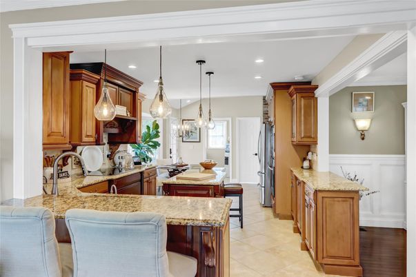 Dining room, Interior, Kitchen, Pendant Lights, Recessed Lighting