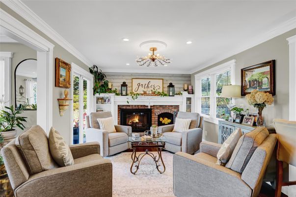 Fireplace, Interior, Living room, Recessed Lighting