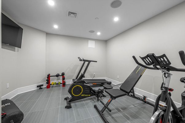 Fitness Equipment, Interior, Recessed Lighting