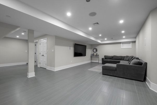 Interior, Living room, Recessed Lighting