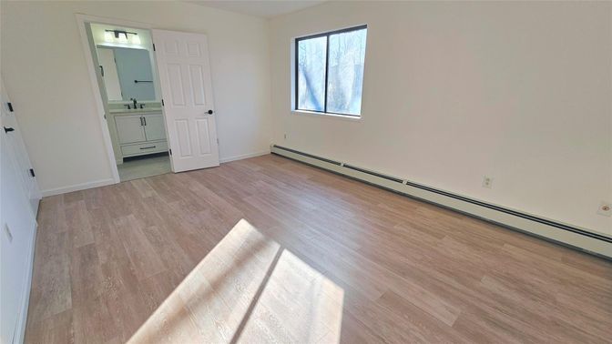 Bathroom, Empty room, Interior, Wood Texture Flooring