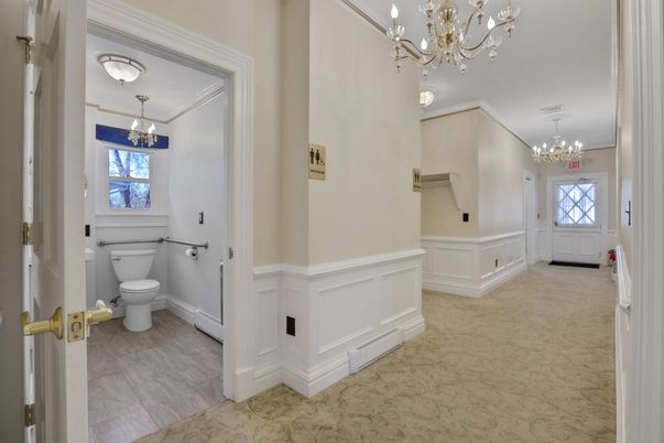 Bathroom, Chandelier, Interior