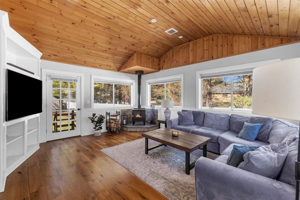 Fireplace, Interior, Living room, Wooden Ceilings, Wood Texture Flooring