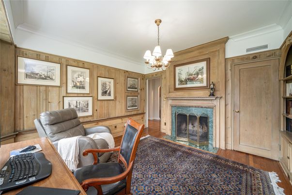 Chandelier, Fireplace, Interior, Wood Texture Flooring, Wooden Walls