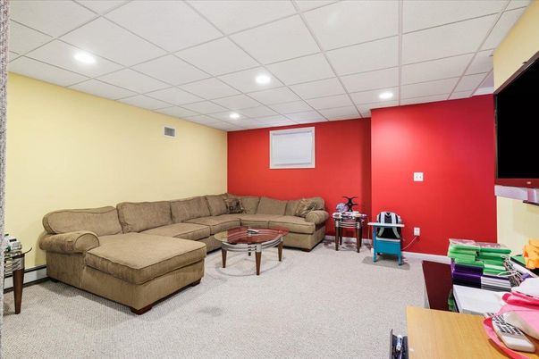 Interior, Living room, Recessed Lighting