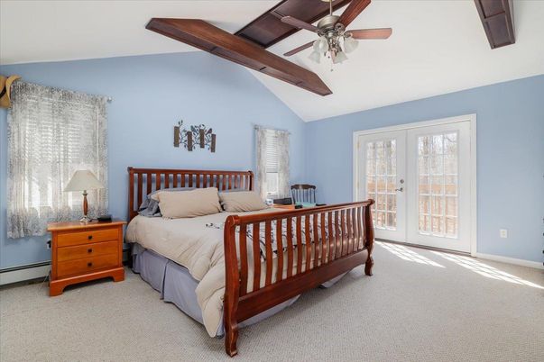 Bedroom, Interior, Wooden Beams