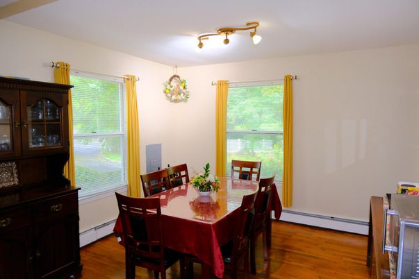 Dining room, Interior, Wood Texture Flooring