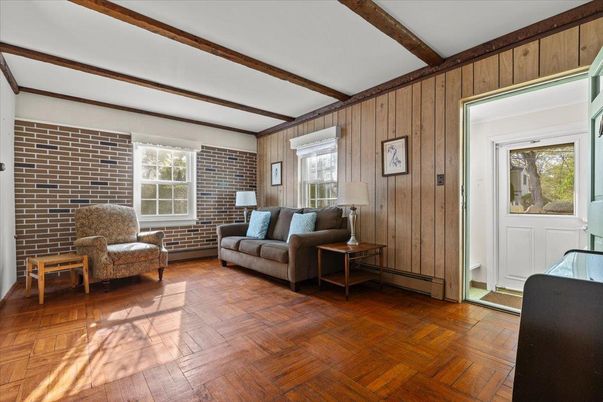 Interior, Living room, Stone Walls, Wooden Beams, Wood Texture Flooring, Wooden Walls