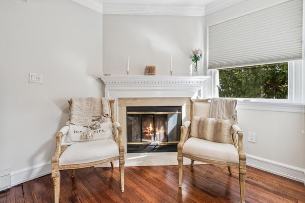 Fireplace, Interior, Wood Texture Flooring