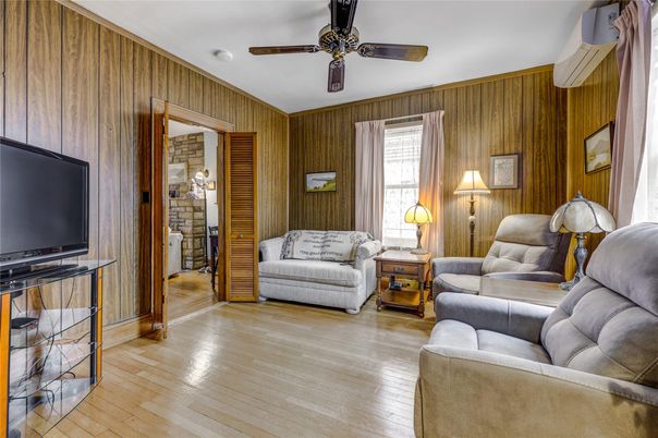 Interior, Living room, Wood Texture Flooring, Wooden Walls