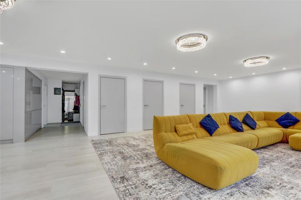 Interior, Living room, Recessed Lighting