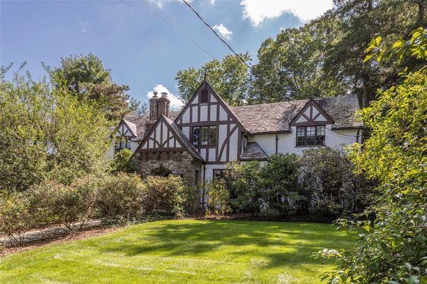 Backyard, Exterior, Facade, Tudor Revival
