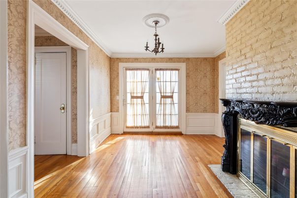 Fireplace, Interior, Wood Texture Flooring