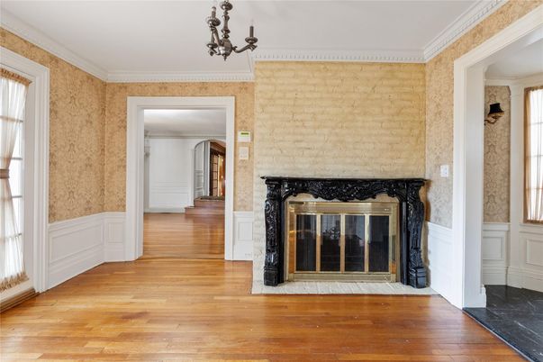 Fireplace, Interior, Wood Texture Flooring