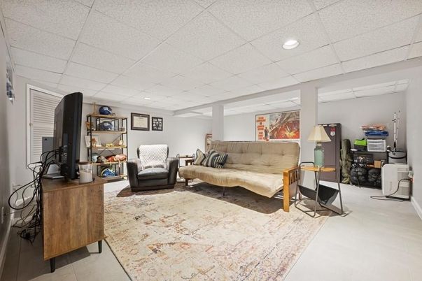 Interior, Living room, Recessed Lighting