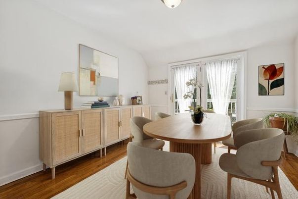 Dining room, Interior, Wood Texture Flooring