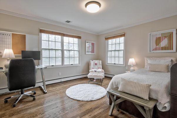 Bedroom, Home Office, Interior, Wood Texture Flooring