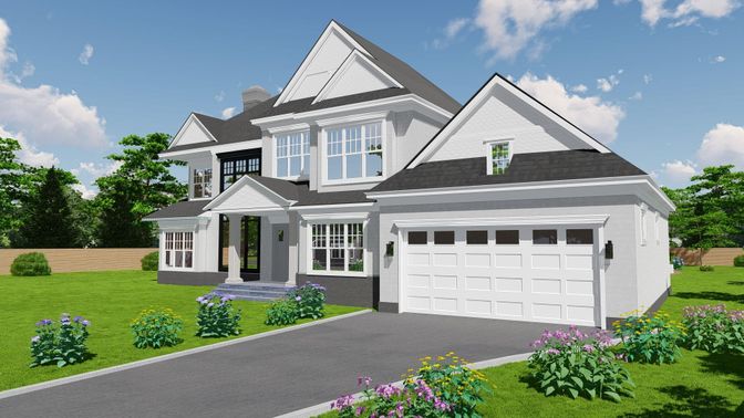 Attached, Exterior, Facade, Farmhouse