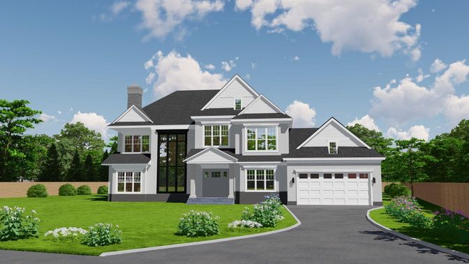 Attached, Exterior, Facade, Farmhouse
