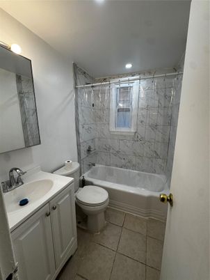 Bathroom, Interior, Marble Walls, Recessed Lighting