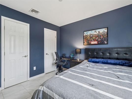 Bedroom, Home Office, Interior, Marble