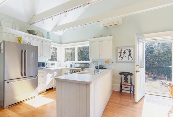 Interior, Kitchen, Wood Texture Flooring