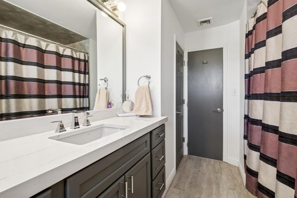 Bathroom, Interior, Wood Texture Flooring