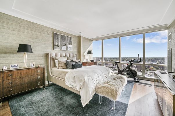 Bedroom, Fitness Equipment, Interior, Wood Texture Flooring