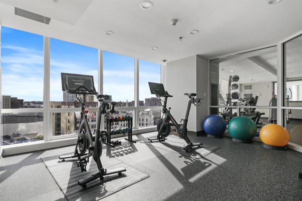 Fitness Equipment, Interior, Recessed Lighting