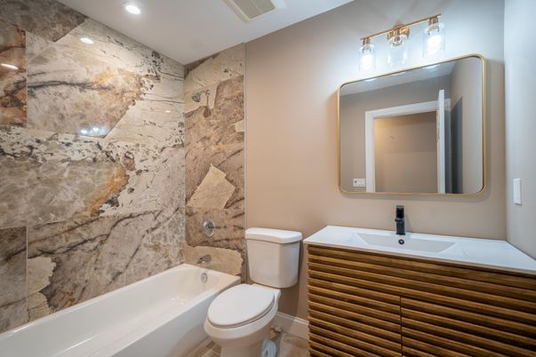 Bathroom, Interior, Recessed Lighting